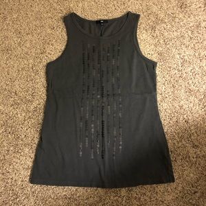Gap tank with sequins
